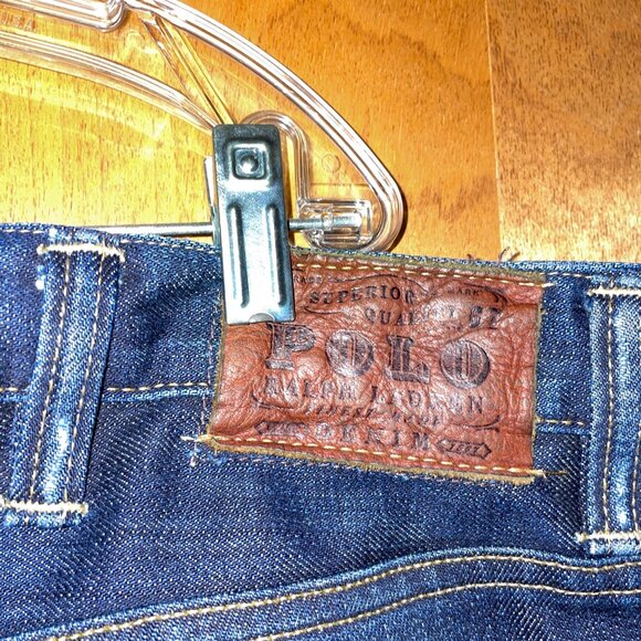 Polo Ralph Lauren Mens  Jeans 46R X 30L Blue Denim 100% Cotton - Picture 3 of 9
